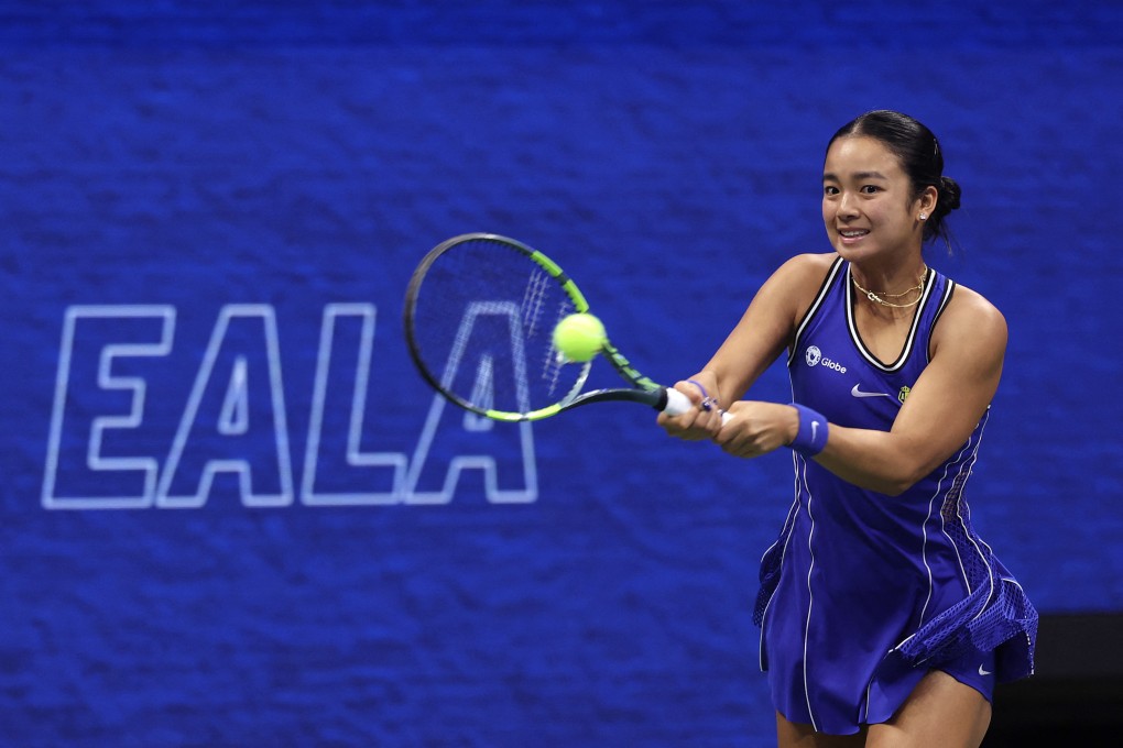 Alexandra Eala was knocked out of the US Open in the third round on Saturday by Iva Jovic of the United States. Photo: AFP