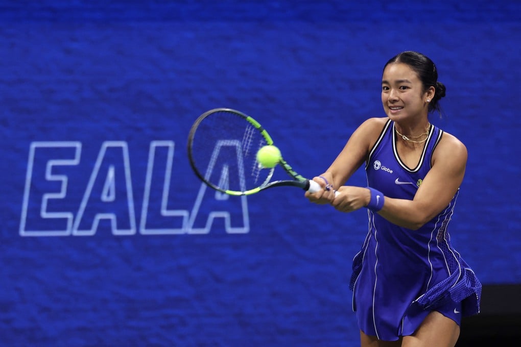 Alexandra Eala was knocked out of the US Open in the third round on Saturday by Iva Jovic of the United States. Photo: AFP