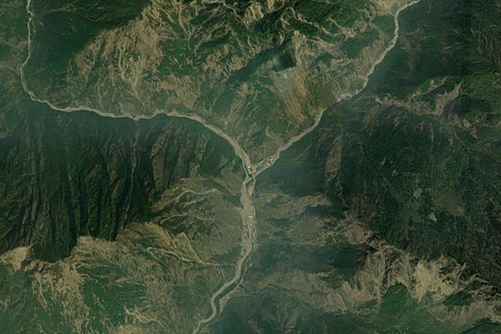 Optical images of Gyirong Port before the August 26 disaster, as captured by the Dongpo-11 satellite on July 23. Photo: Beijing Minospace Technology