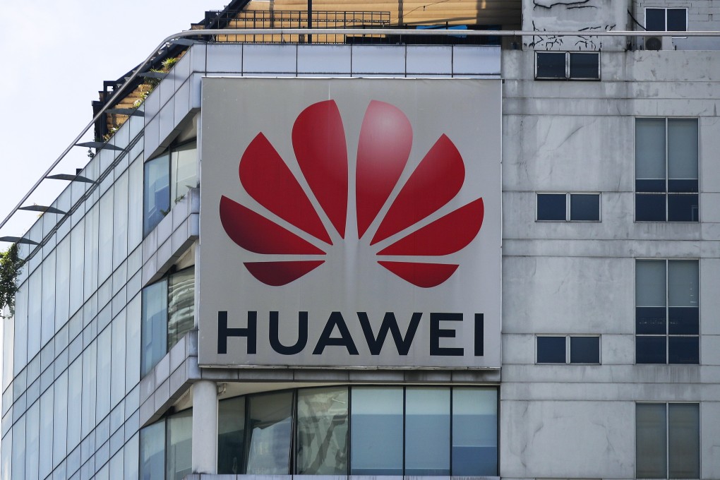 The logo of Huawei Technologies is seen on the facade of a building in Kuala Lumpur, Malaysia. Photo: EPA-EFE