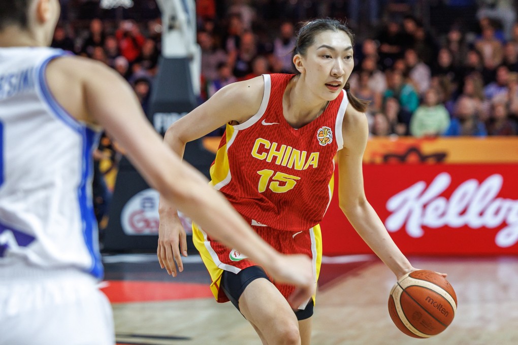 China’s Han Xu takes on the Italian defence in their World Cup Group D win in Berlin, Germany, on Monday. Photo: AP