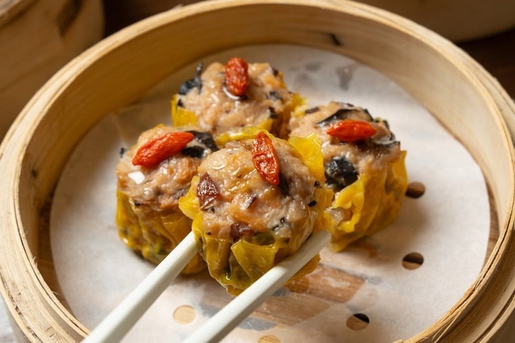 Mushroom siu mai at Veggie Kingdom in Tsim Sha Tsui, one of Jakub Lewandowski’s favourite spots for vegan food in Hong Kong. Photo: Instagram/veggiekingdomhk