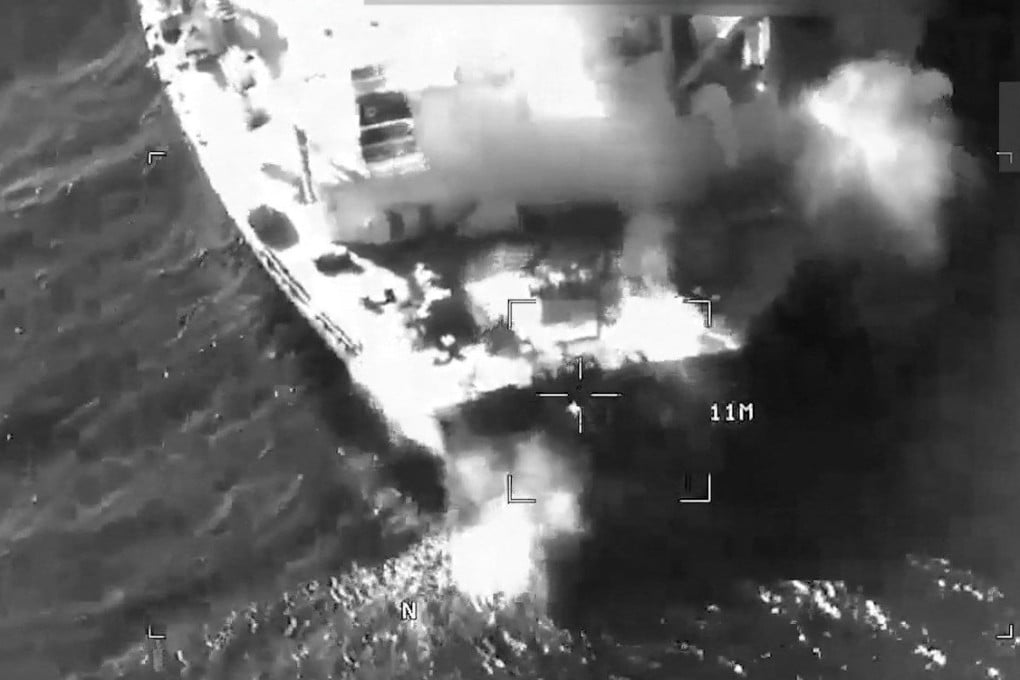 US says it destroyed 5 Iranian oil tankers after missile attacks on warship | South China Morning Post