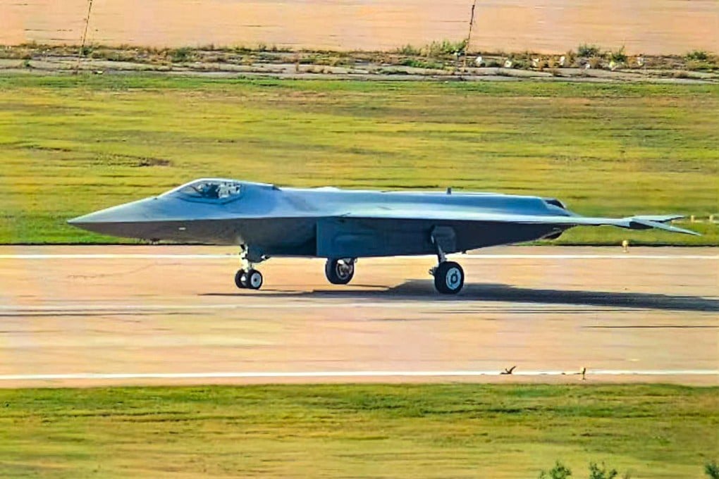 An image of what appears to be one of China’s sixth-generation fighters, sometimes referred to as the J-50 and consistent with designs developed by Shenyang Aircraft Corporation, surfaced on Chinese social media late last year. Chinese authorities did not confirm the authenticity of the images. Photo: Handout
