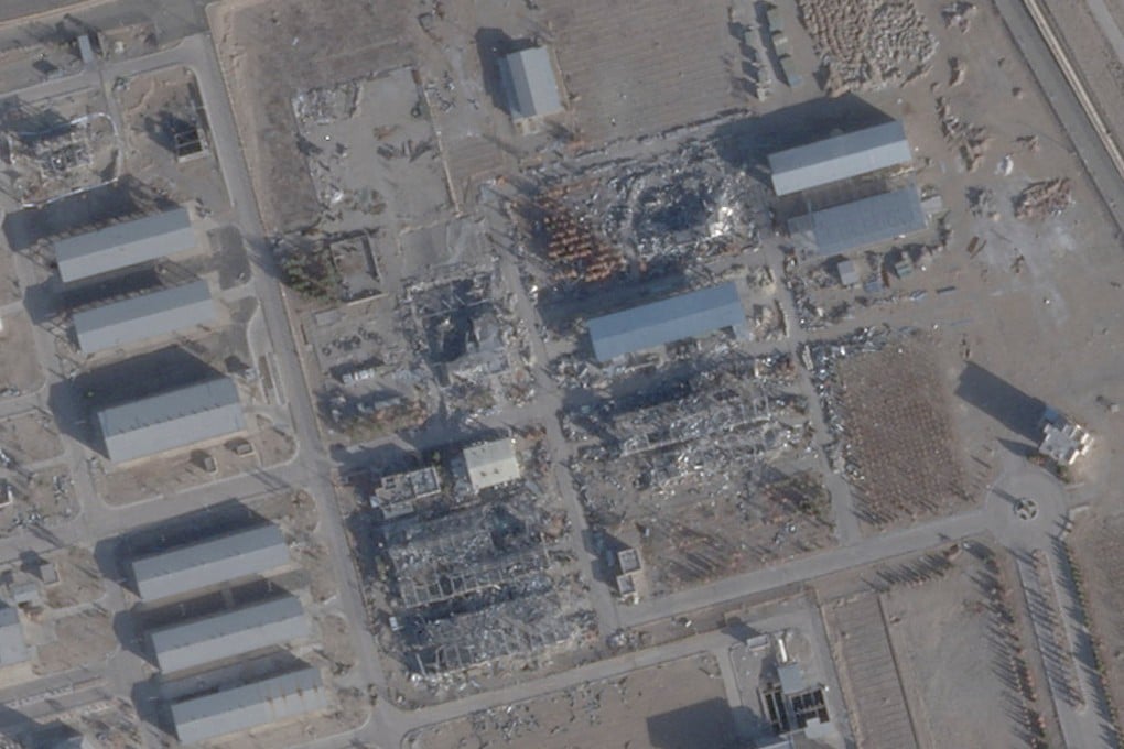 A satellite image taken in February shows a new roof over a previously destroyed building at Iran’s Isfahan nuclear site. Image: Planet Labs PBC via Reuters