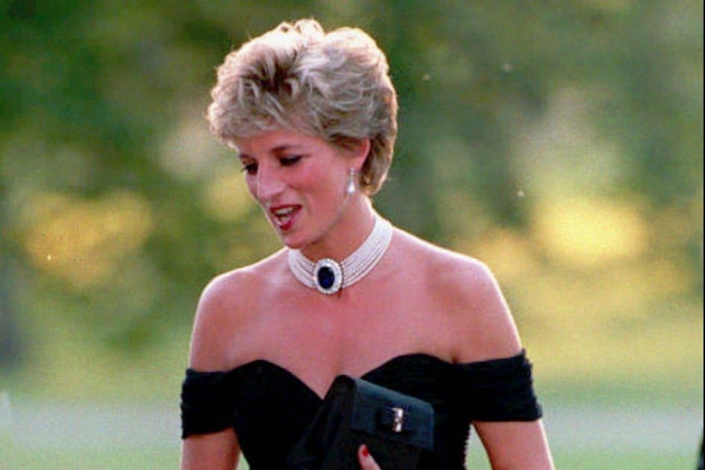 Princess Diana arriving at a London gala in 1994 wearing the 'revenge dress'. Photo: AP