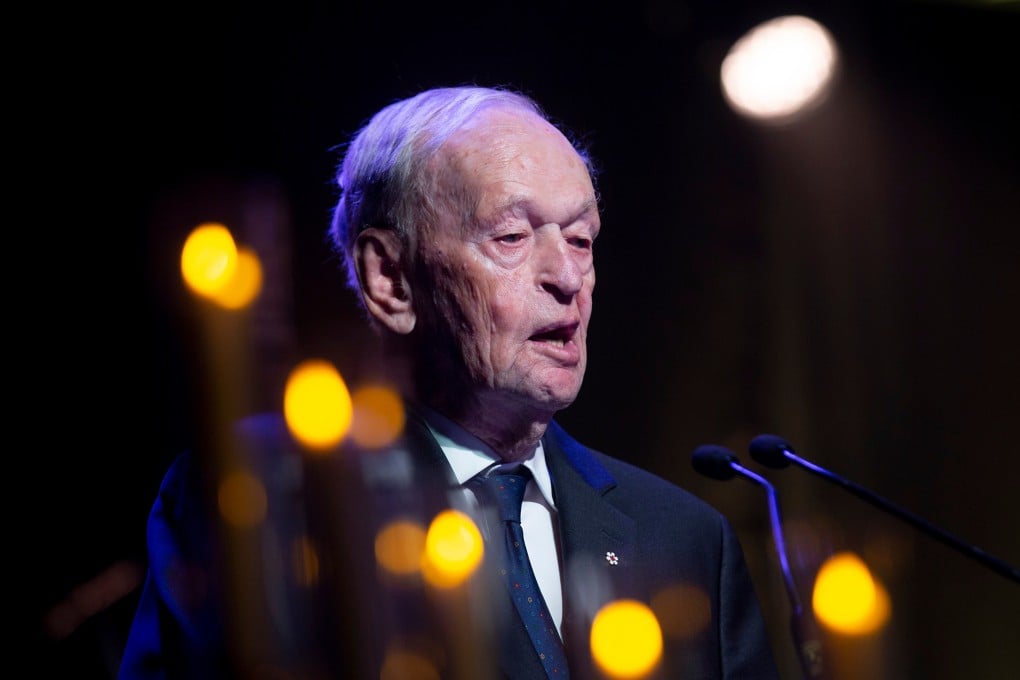 Former Canadian prime minister Jean Chretien speaks at the 25th anniversary of the September 11 terrorist attacks in the US in Gander, Newfoundland, on Friday. Photo: The Canadian Press via AP