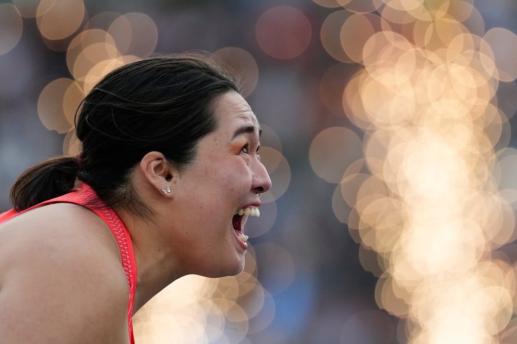 Haruka Kitaguchi sent down a new Japan national record to win gold in the women’s javelin. Photo: AP