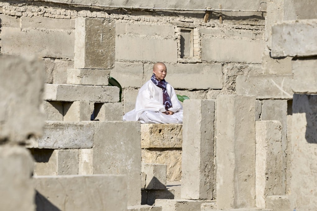 Chef-nun Jeong Kwan at the Bukhara Biennale, in Uzbekistan, as part of a kimchi-fermentation collaboration with the Koryo-saram community. Photo: courtesy Andrey Arekelyan and Uzbekistan Art and Culture Development Foundation (ACDF)