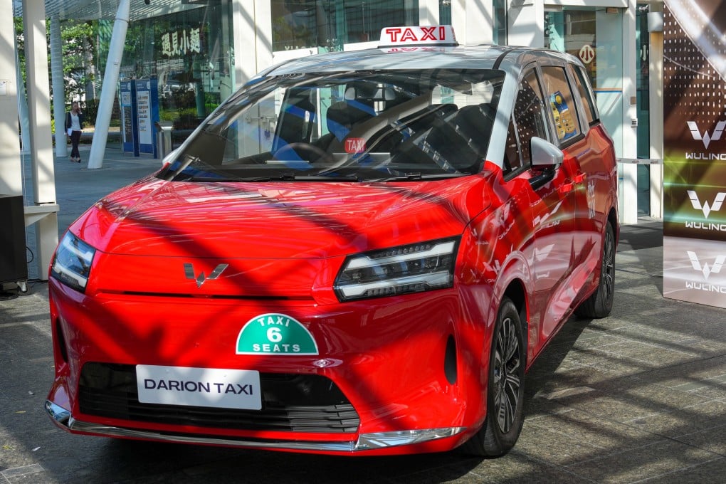 The launch of the new Darion Taxi at the Hong Kong Science Park on Tuesday. Photo: Kit Lai