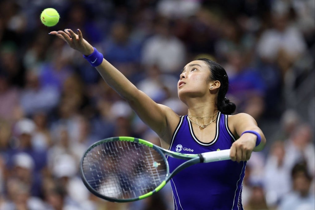 Alexandra Eala of the Philippines, here in action at the recent US Open, is the highest-ranked player in the women’s singles draw at the Asian Games. Photo: AFP