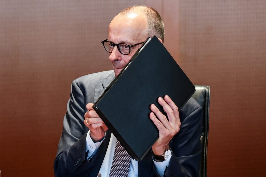 Chancellor Friedrich Merz at a meeting of the German government’s cabinet in Berlin. Photo: EPA