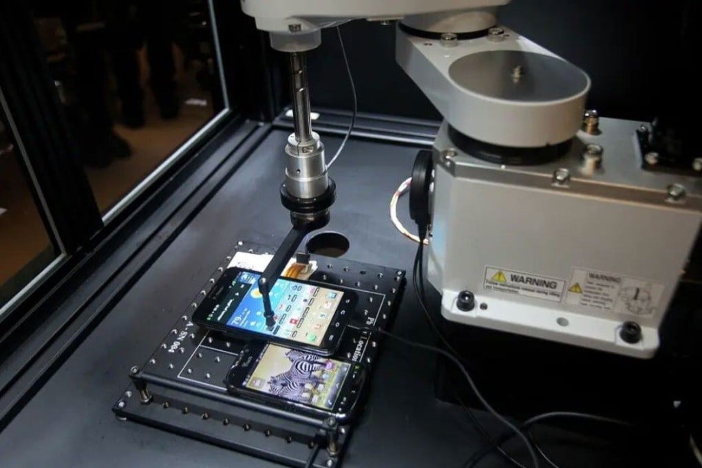 An image of Tappy the robot. US prosecutors accuse Huawei of repeatedly trying to steal information about the T-Mobile robot's design. Photo: Eastern District of New York Court Records