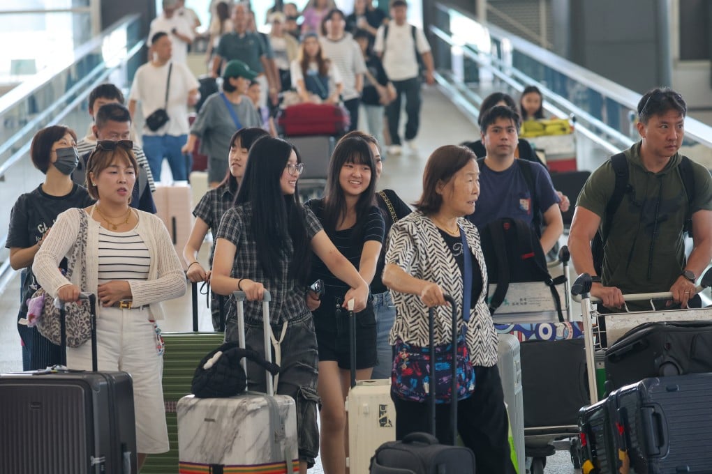 Hong Kong International Airport recorded 10.1 per cent passenger growth in the first eight months of the year. Photo: Edmond So