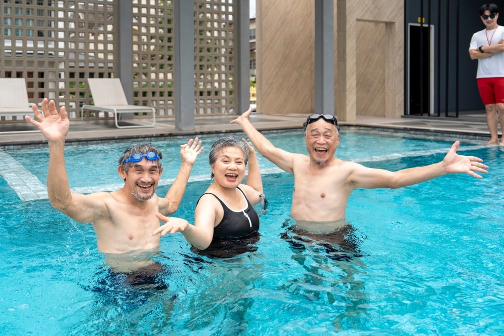 A group of elderly people gather to swim. Research increasingly shows that dementia is anything but inevitable and that we have more control over the risks than once believed. Photo: Shutterstock