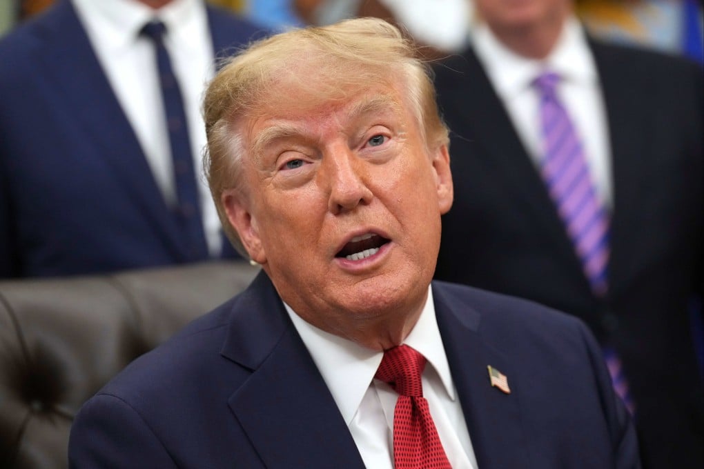 US President Donald Trump speaks during a healthcare event at the White House in Washington on Friday. Photo: AP