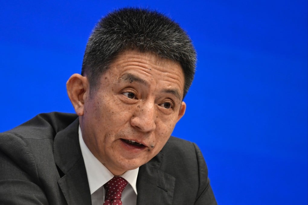 Li Chenggang speaks during a press conference in Beijing on July 18, 2025. Photo: AFP