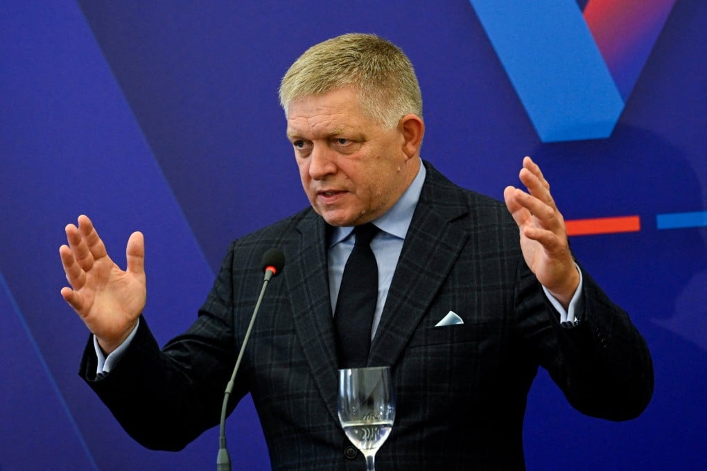 Slovak Prime Minister Robert Fico attends a press conference in Bratislava on September 10. Photo: Reuters