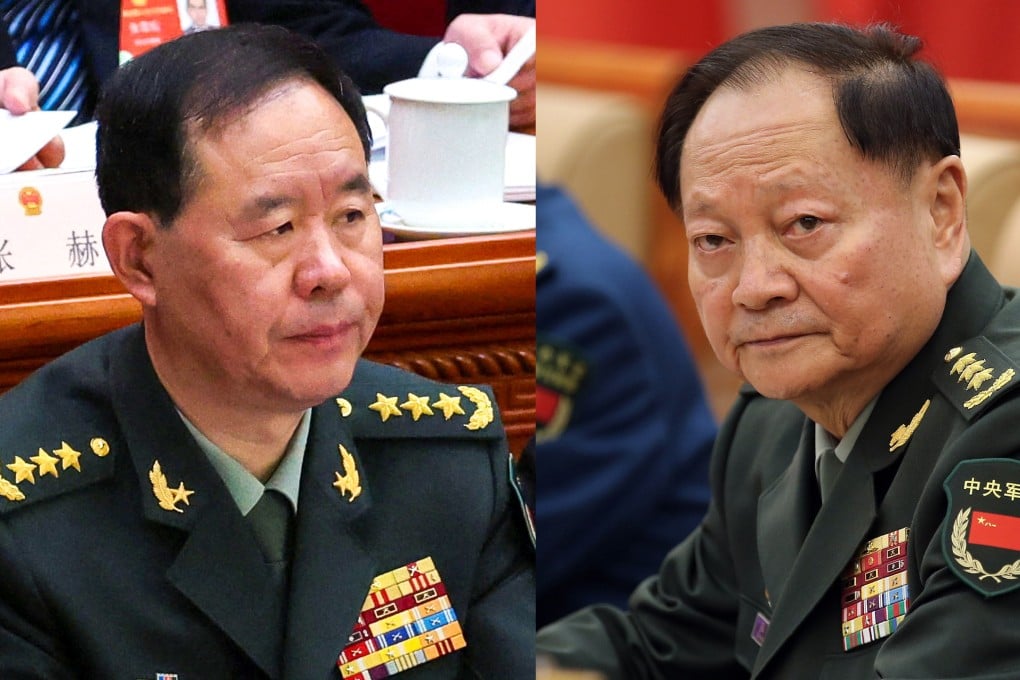 Liu Zhenli (left) and Zhang Youxia were placed under investigation in January. Photos: Reuters, EPA