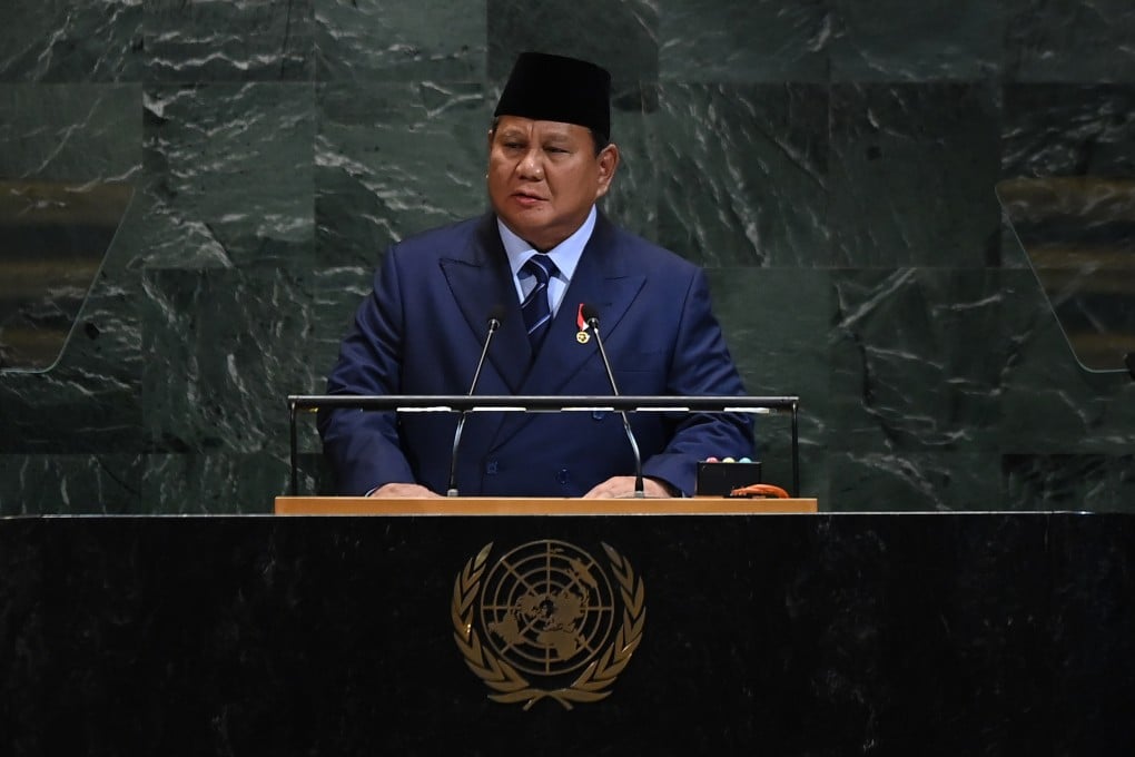 Indonesian President Prabowo Subianto addresses the 80th session of the United Nations General Assembly in New York in September 2025. Photo: Xinhua
