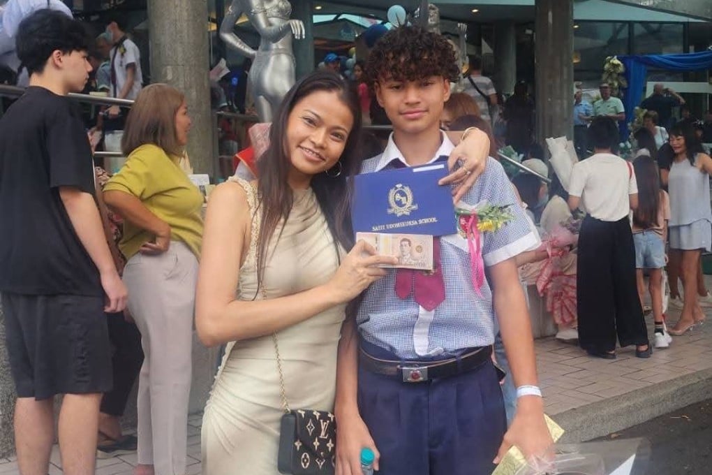 Saitharn Singstrand and her son, Tommy Boulanger, who died following a traffic accident in Pattaya, Thailand. Photo: Handout via Saitharn Singstrand
