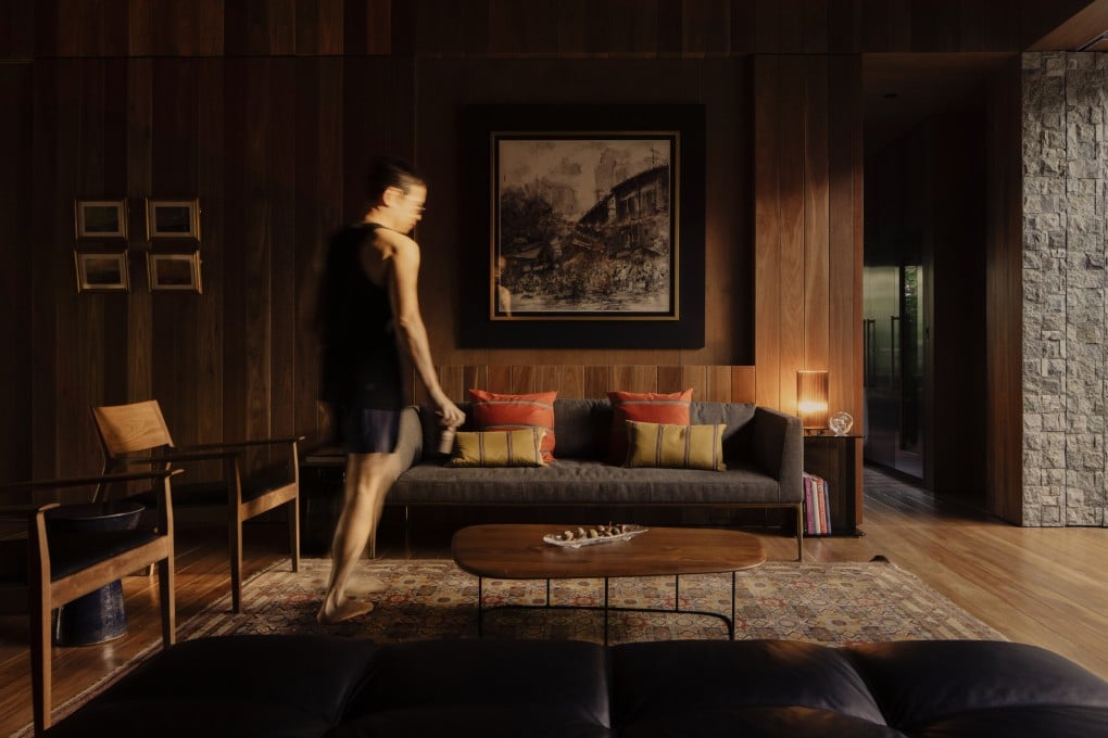 The living area of a 1950s home in Singapore’s Bukit Timah neighbourhood transformed by architect Chang Yong Ter into a contemporary family home. Photo: Khoo Guo Jie