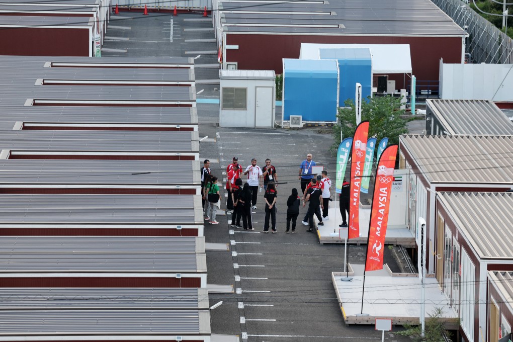 Asian Games competitors have been housed in wooden container units as part of the mix of accommodation that make up the "athletes’ village". Photo: Reuters