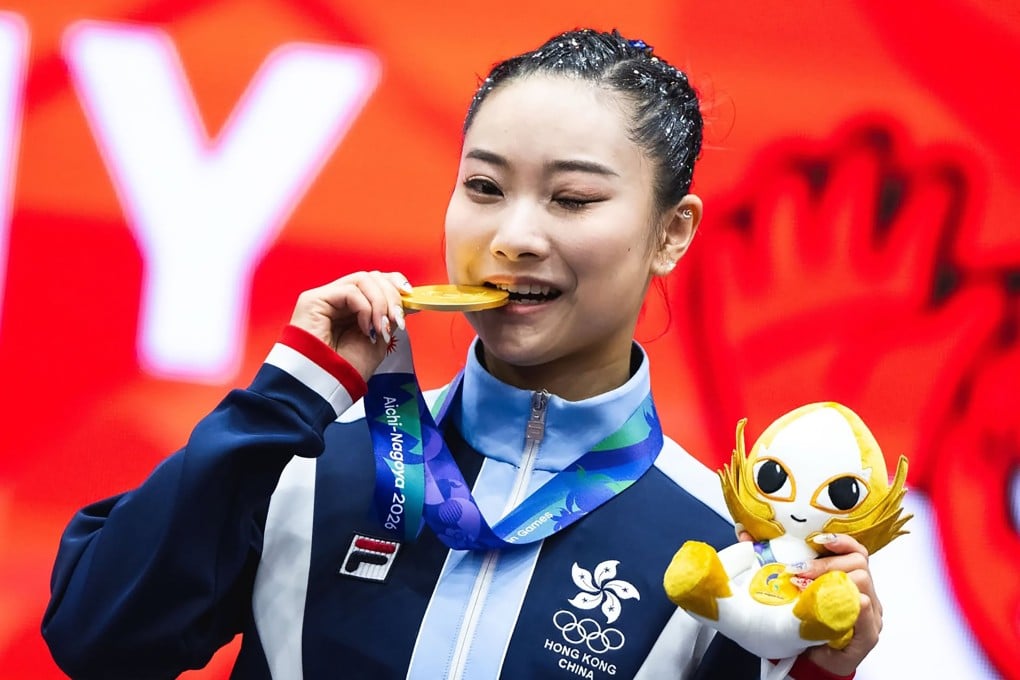 Lydia Sham wins the women’s changquan event to secure Hong Kong’s first gold of the Asian Games Photo: Facebook/SF&OC