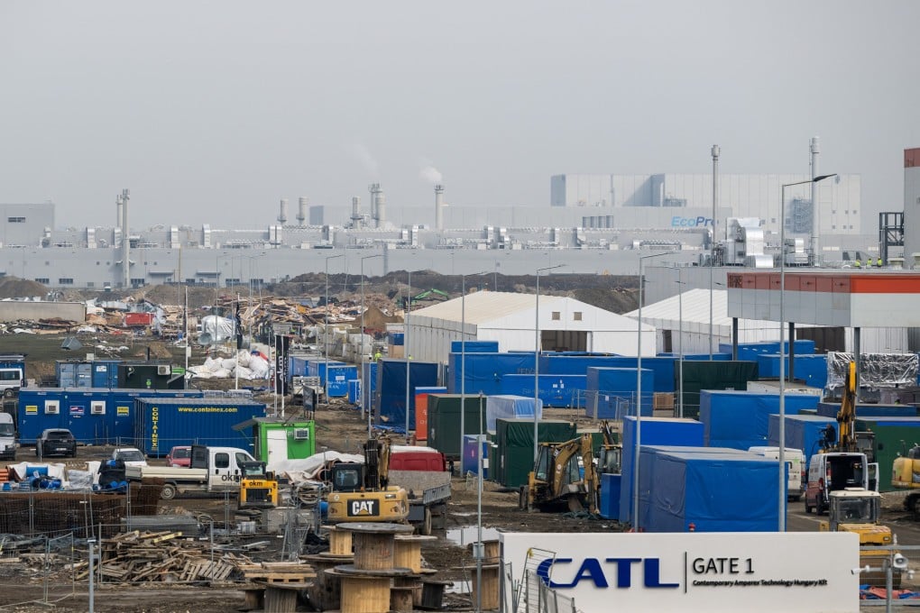 CATL’s battery factory in Debrecen, Hungary. Photo: Reuters