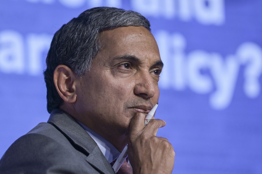 Krishna Srinivasan at an IMF meeting in Washington. Photo: Getty Images/File photo