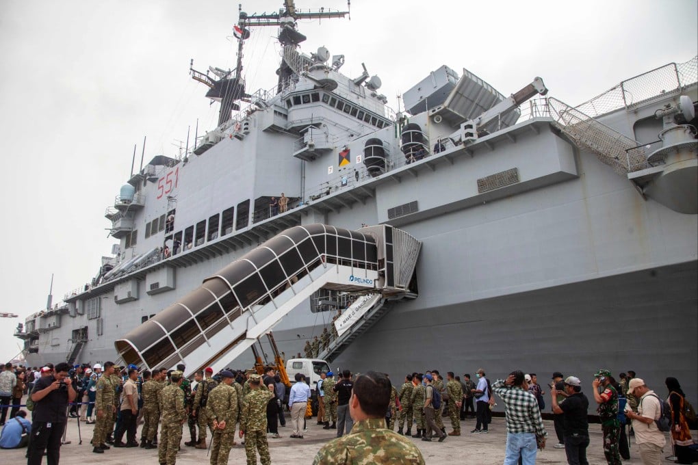 Indonesia commissions first aircraft carrier KRI Sriwijaya-100