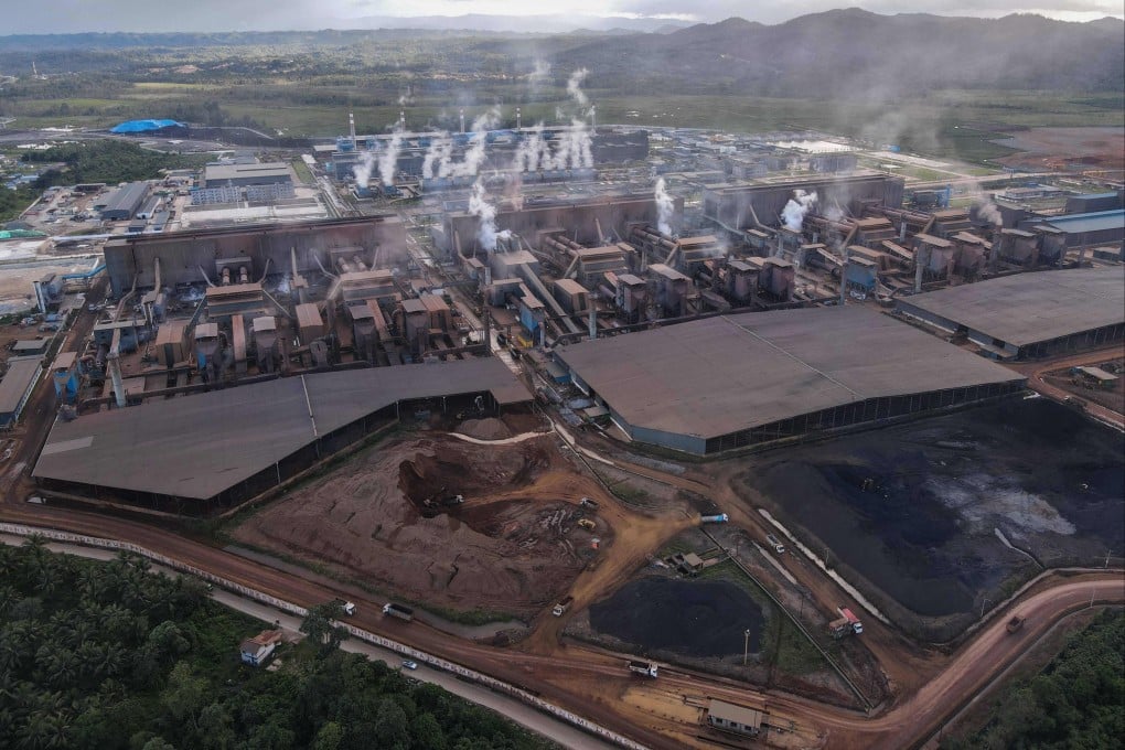 A nickel smelting facility in Southeast Sulawesi, Indonesia in September 2022. Nickel is a critical metal for green technologies and electric vehicle manufacturing. Photo: AFP
