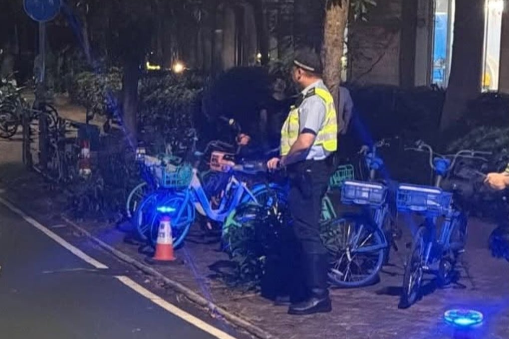 The force have said the seven teens are facing prosecution for allegedly failing to display a front white light and a rear red light in the dark or in low visibility, as well as cycling on a pavement “without obvious need”. Photo: Handout