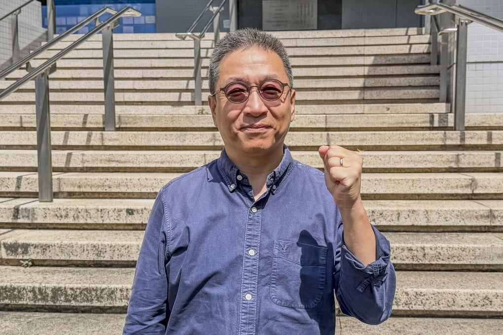 Jason Poon outside Kowloon City Court on Monday. Photo: Fiona Chow