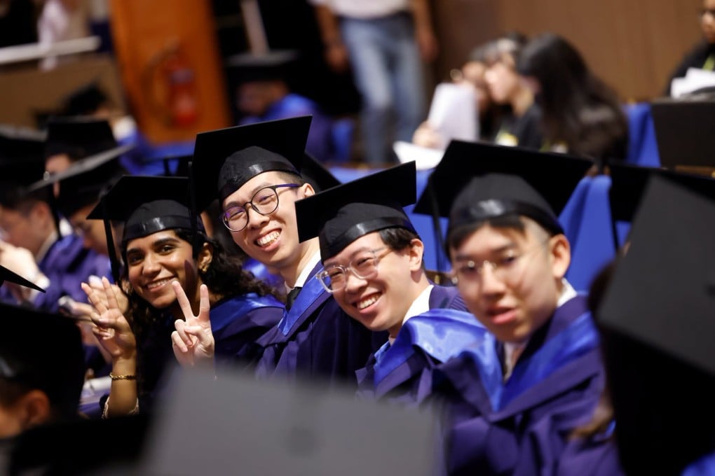 Graduates attend the National University of Singapore graduation ceremony. Photo: Handout