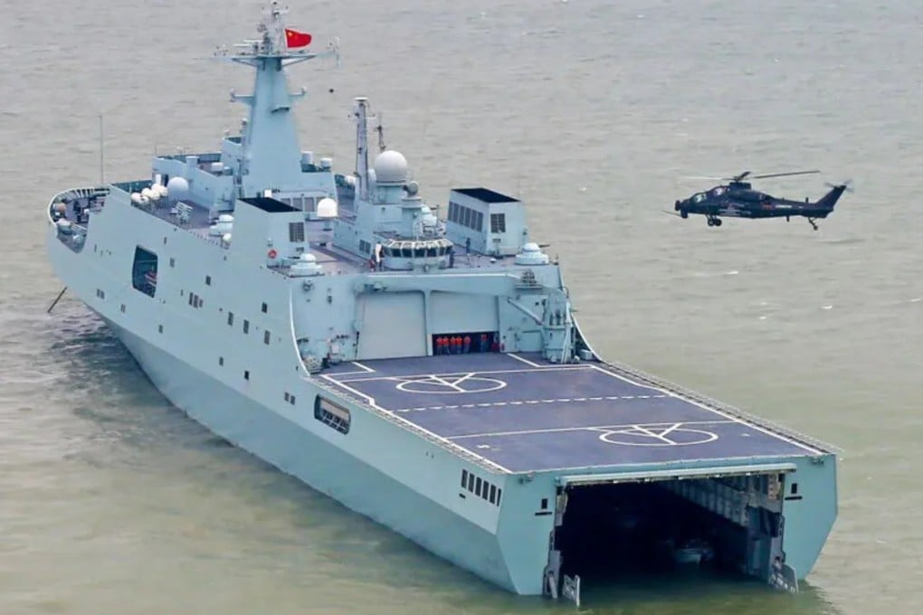 A Z-10 lands on a PLA Navy ship. The attack helicopter’s maritime role has expanded. Photo: Handout