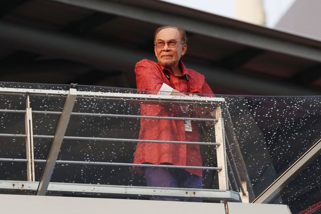 Malaysian Prime Minister Anwar Ibrahim attends the Bahrain Grand Prix in Sepang on Sunday. Photo: Reuters