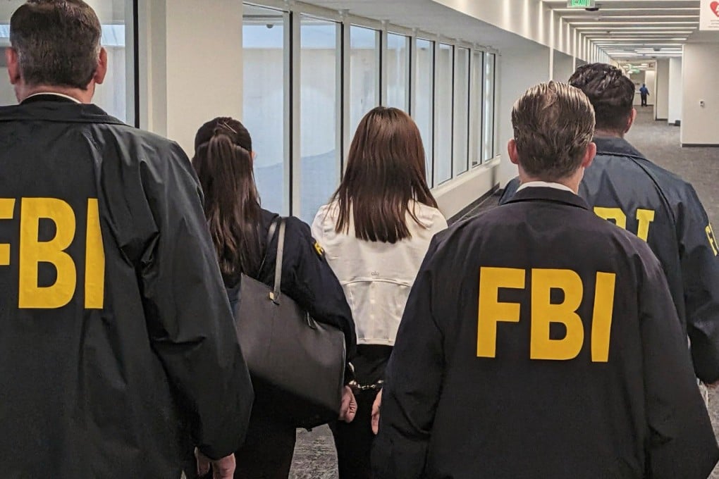Wanying “Heather” Zhang was arrested on Sunday at Los Angeles International Airport as she prepared to board a flight to China. Photo: FBI via AP