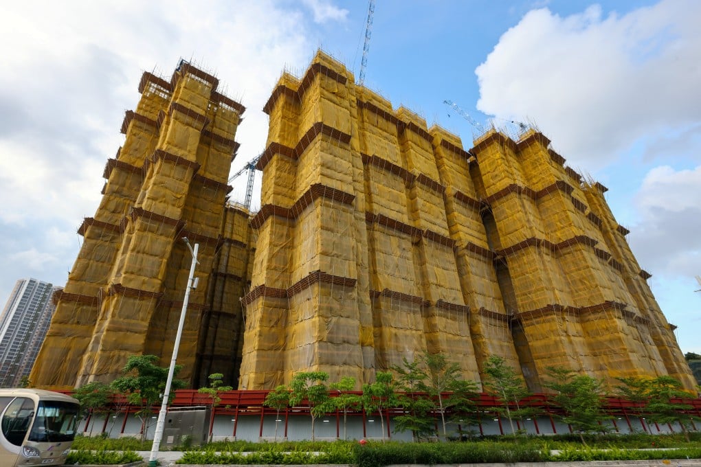 Three of the six blocks at CK Asset’s starter homes project will be demolished and rebuilt following a steel reinforcement scandal. Photo: Dickson Lee