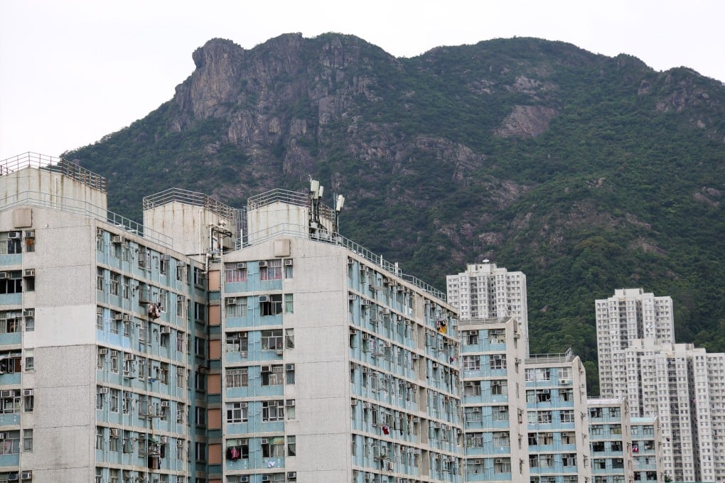 Wang Tau Hom Estate with Lion Rock mountain in the backdrop. Photo: Jelly Tse