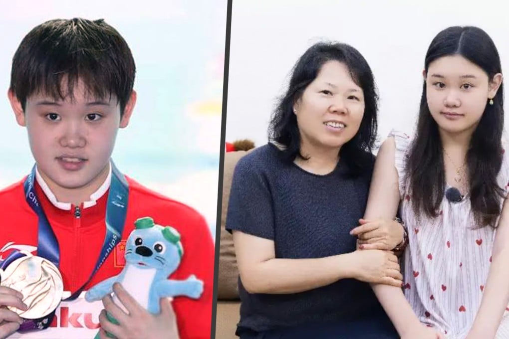 Retired Chinese Olympic diving champion Zhang Jiaqi and her mother sparked an intense online debate following a reality TV appearance where Zhang revealed a childhood marked by frequent maternal criticism. Photo: SCMP composite/Baidu/Sohu