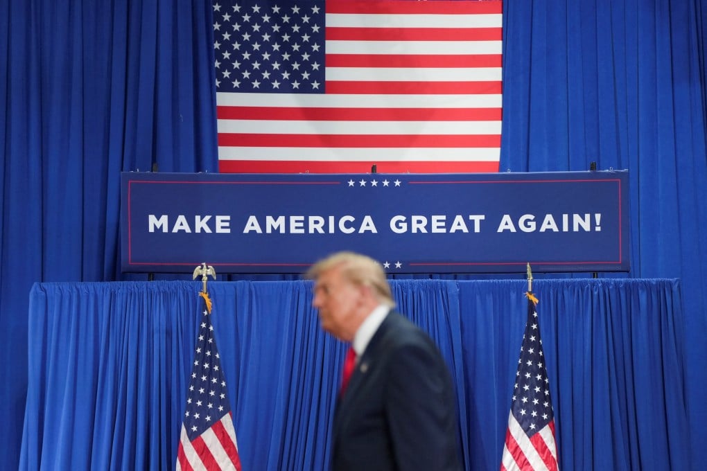 US President Donald Trump attends a campaign rally in Syracuse, New York, on Friday. Photo: Reuters