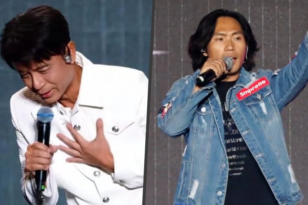 A flight delay turned a grassroots singer into an overnight star when he stepped in for Hacken Lee in front of 30,000 fans. Photo: SCMP composite/Sina/Douyin