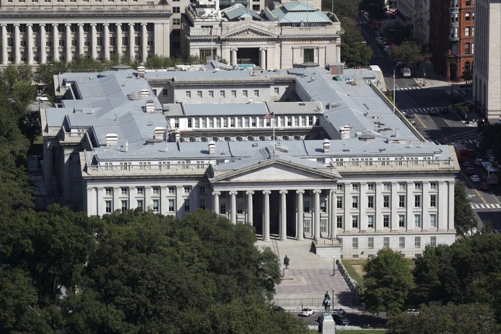The US Treasury Department building in Washington. Photo: AP