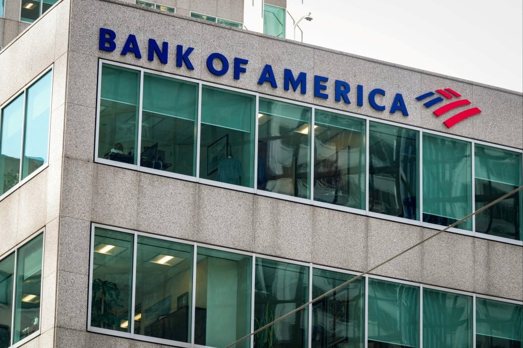 The Bank of America logo adorns the facade of its office in downtown Toronto, Ontario, Canada, in September. Photo: Reuters