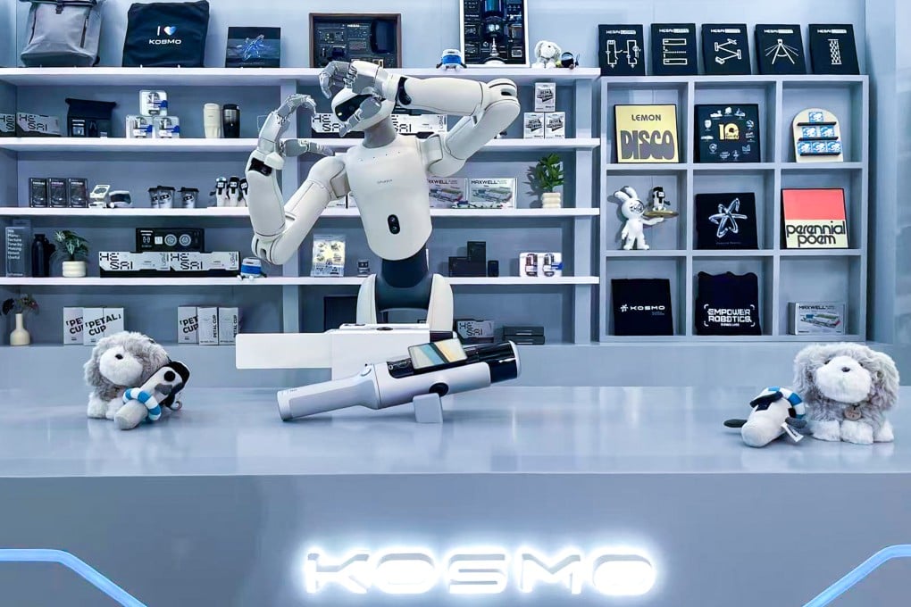 Hesai Group’s Kosmo handheld 3D spatial camera is displayed at its R&D centre in Shanghai’s Jiading district on Wednesday. Photo: Daniel Ren