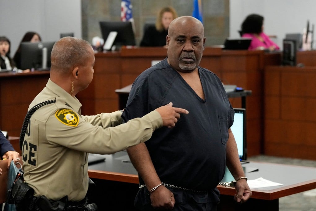 Duane Davis arrives for a sentencing hearing in Las Vegas on Tuesday after his murder conviction in the death of rapper Tupac Shakur. Photo: Reuters