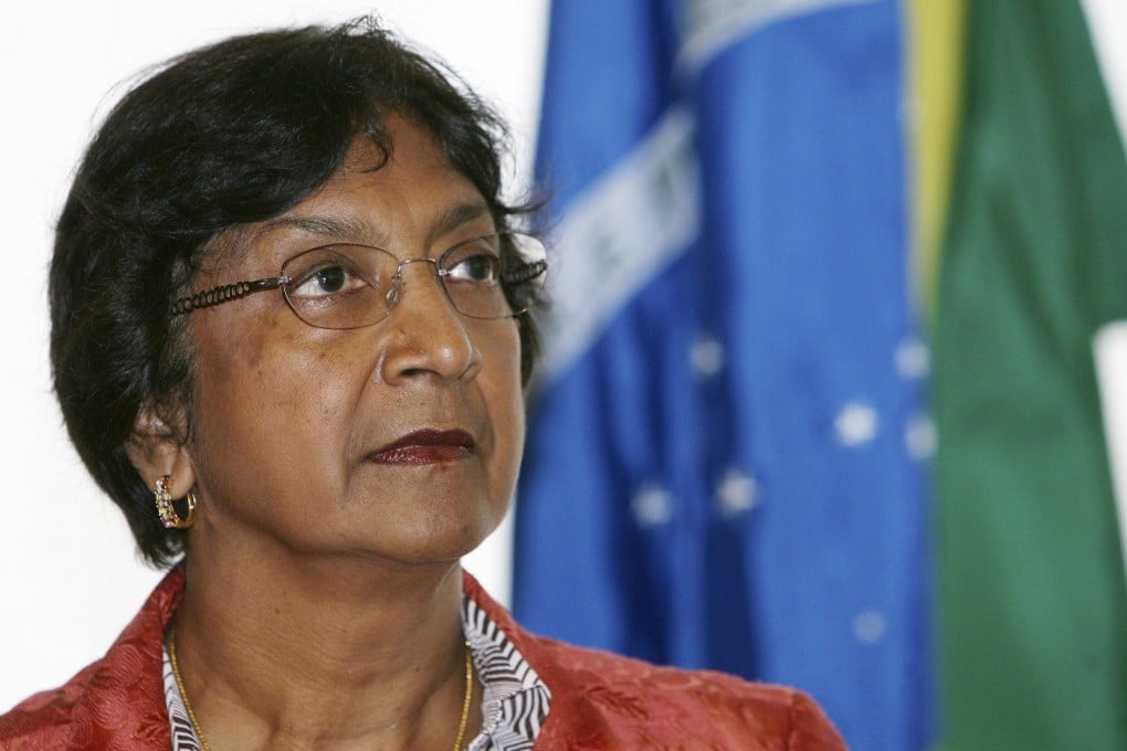 Former UN high commissioner for human rights Navanethem Pillay at at the Itamaraty Palace in Brasil on November 12, 2009. Photo: Reuters