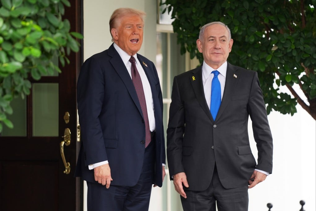 US President Donald Trump (left) and Israeli Prime Minister Benjamin Netanyahu at the White House in Washington in September last year. Photo: AP