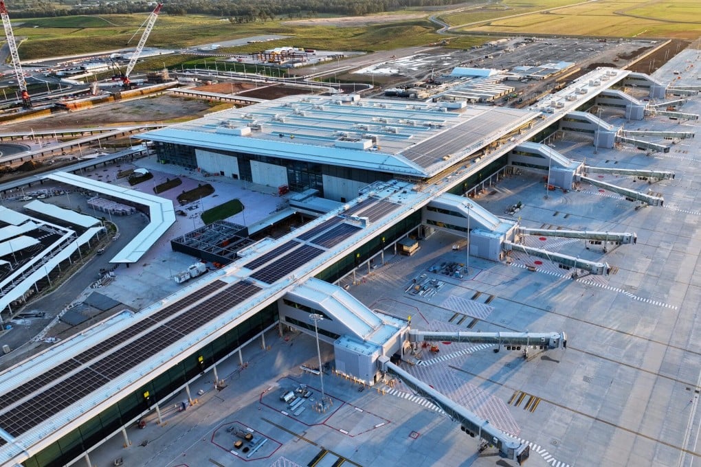 Western Sydney International airport during final construction. Photo: Western Sydney International